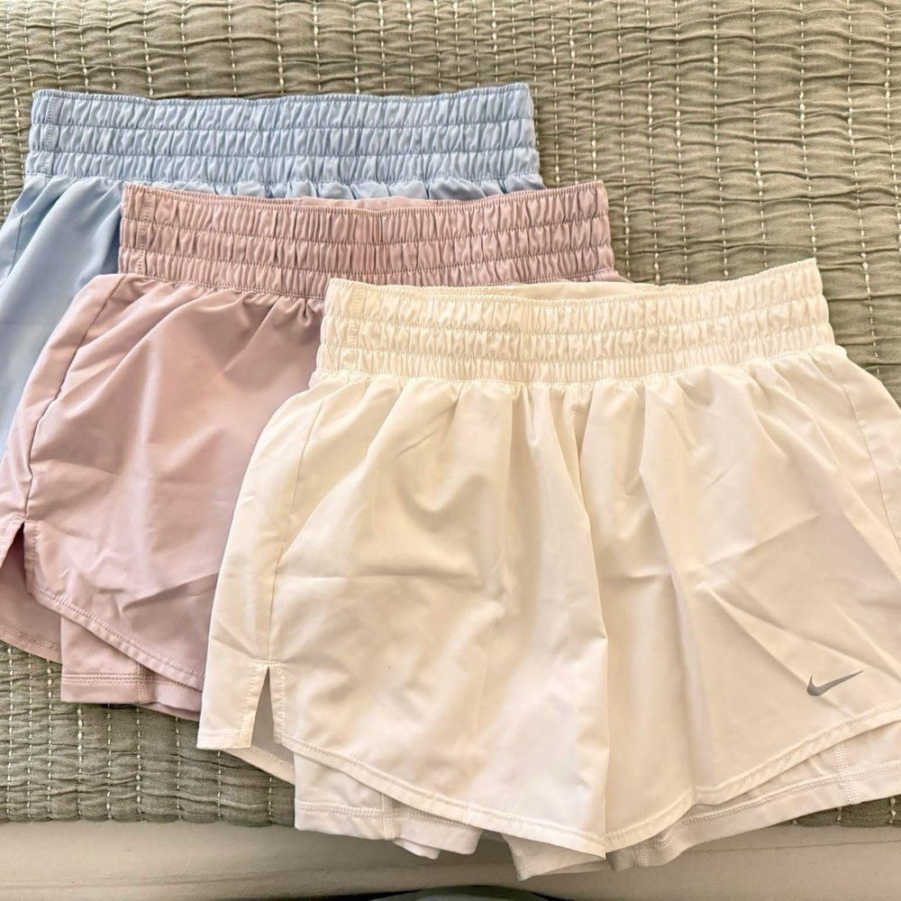 Nike Women's Athletic Shorts - Blue, Pink, White